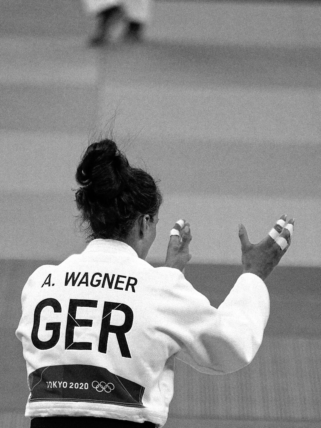Judoka Annamaria Wagner klatscht in die Hände