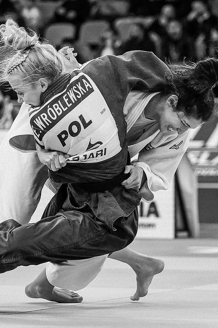 Judoka Miriam Butkereit wirft eine Gegnerin um